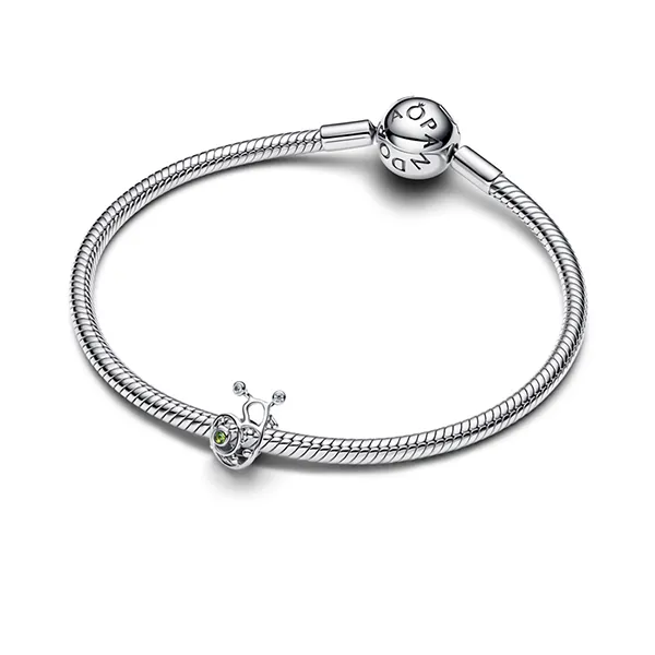 Hạt Vòng Charm Pandora Silver Charm Proud Little Snail 794557C01 Màu Bạc