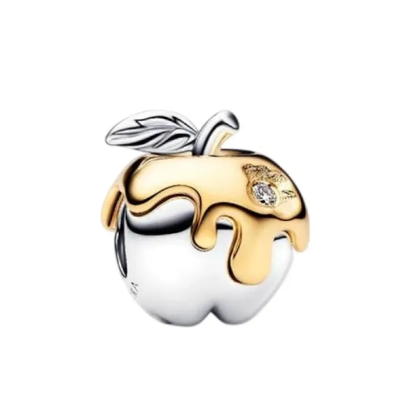 Hạt Vòng Charm Pandora x Disney Snow White Poison Apple Charm 764384C01 Màu Bạc