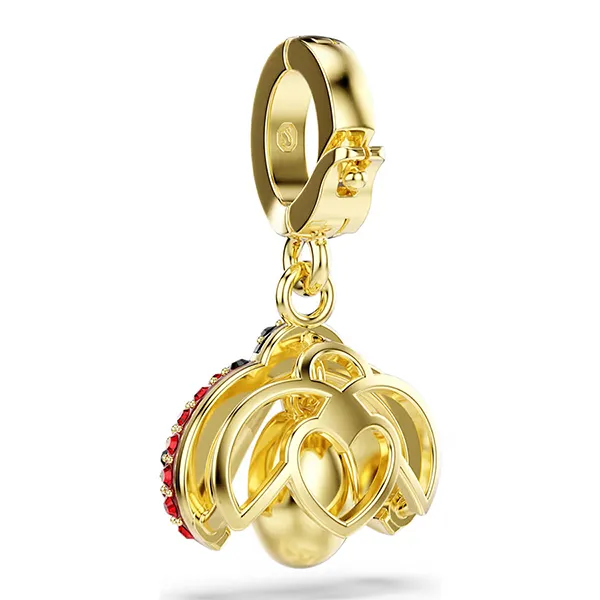 Hạt Vòng Charm Swarovski Idyllia Charm Mixed Cuts, Ladybug, Red, 18K Gold Plated 5743138 Màu Vàng/Đỏ