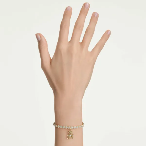 Hạt Vòng Charm Swarovski Idyllia Charm Mixed Cuts, Teddy, Gold Tone, 18k Gold Plated 5743147 Màu Vàng