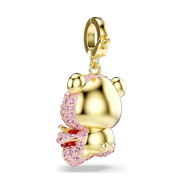 Hạt Vòng Charm Swarovski Idyllia Charm Teddy 5738357 Màu Hồng
