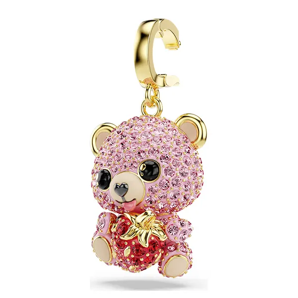 Hạt Vòng Charm Swarovski Idyllia Charm Teddy 5738357 Màu Hồng
