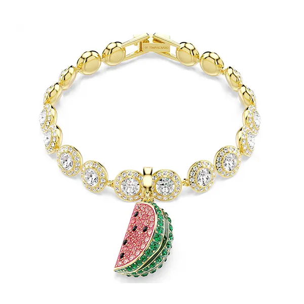 Hạt Vòng Charm Swarovski Idyllia Charm Watermelon 5743134 Màu Đỏ/Xanh