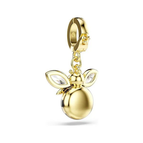 Hạt Vòng Charm Swarovski Idyllia Mixed Cuts Bee Multicolored 18K Gold Finish 5743132 Màu Vàng/ Trắng