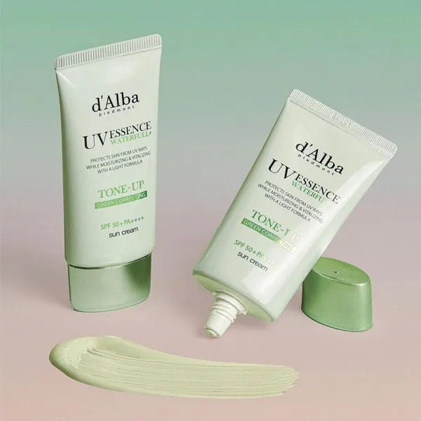 Kem Chống Nắng D'Alba Clean Tea Tree Liposome Tone-Up Sun Cream (Green) SPF50+ PA++++ 50ml