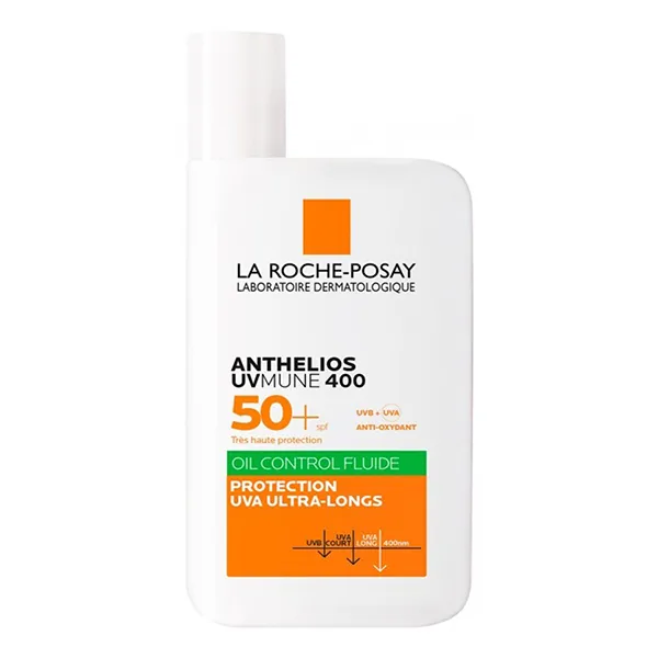 Kem Chống Nắng Dạng Sữa Cho Da Dầu La Roche-Posay Anthelios UVMune 400 Oil Control Fluid SPF50+ UVB + UVA 50ml