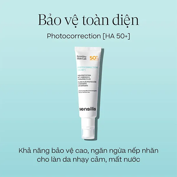 Kem Chống Nắng Dưỡng Ẩm Sensilis Photocorrection HA 50+ 50ml