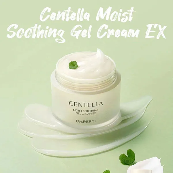 Kem Dưỡng ẩm, Trắng Da Dr.Pepti+ Centella Moist Soothing Gel Cream EX 70ml