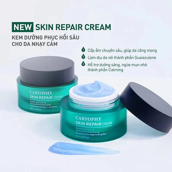Kem Dưỡng Ẩm Và Phục Hồi Da Caryophy Skin Repair Cream 50ml