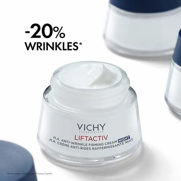 Kem Dưỡng Da Ban Đêm Cải Thiện Nếp Nhăn Vichy Liftactiv H.A. Anti Wrinkle Firming Cream Night 50ml