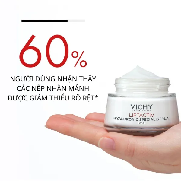 Kem Dưỡng Da Ban Ngày Cấp Ẩm, Hỗ Trợ Làm Trẻ Hóa Da Vichy Liftactiv Hyaluronic Specialist HA Day Cream 50ml
