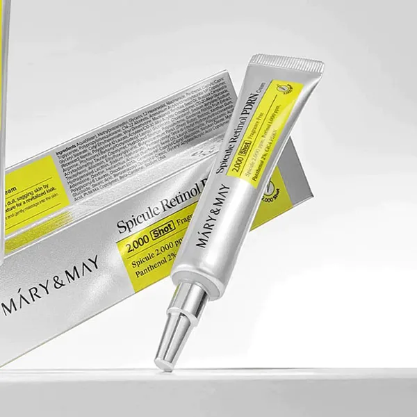 Kem Dưỡng Ngừa Lão Hóa Và Mịn Da Mary & May Collagen 1000 Spicule Retinol PDRN Cream 15g