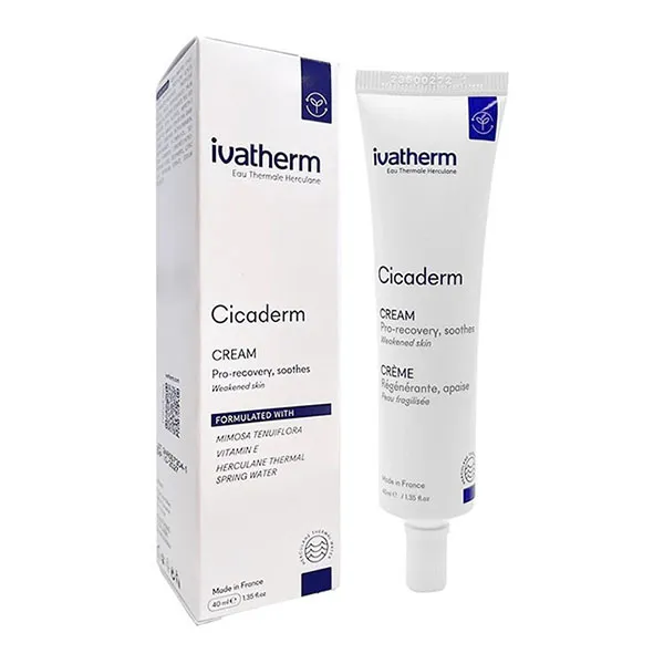 Kem Dưỡng Tái Tạo Và Ngăn Ngừa Sẹo Ivatherm Cicaderm Cream 40ml