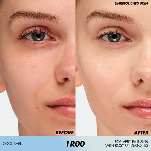 Kem Nền Make Up For Ever HD Skin Hydra Glow Hydrating Liquid Foundation Tone 1R00