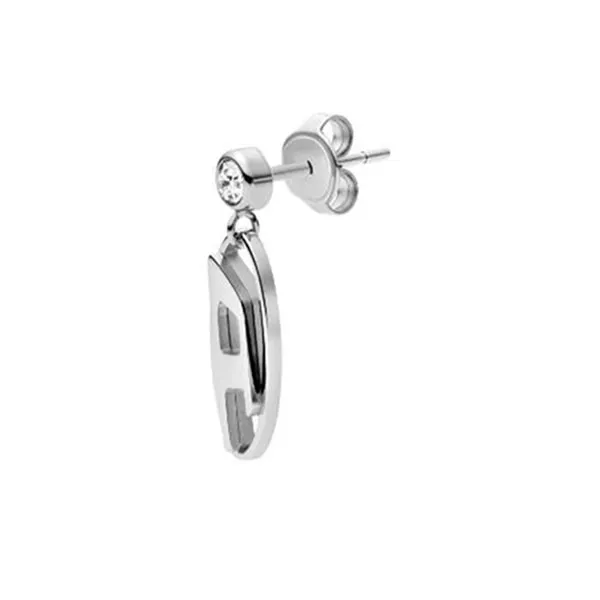 Khuyên Tai Diesel Earring DX1502040 Stainless Steel Silver Màu Bạc