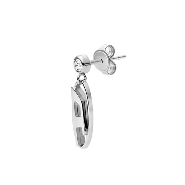 Khuyên Tai Diesel Stainless Steel Drop Earring DX1655040 Màu Bạc