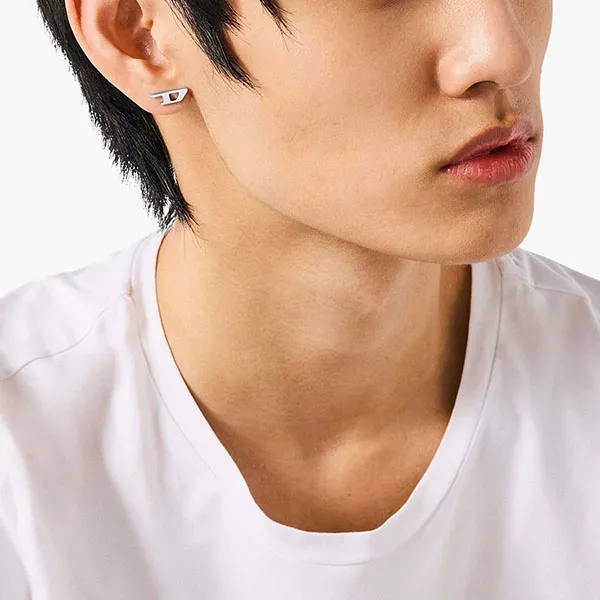 Khuyên Tai Diesel Steel Silver Earring DX1519040 Màu Bạc