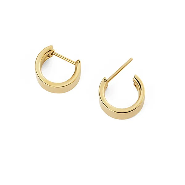 Khuyên Tai Nữ Daniel Wellington Line Earrings Polished Gold DW00401895 Màu Vàng Gold