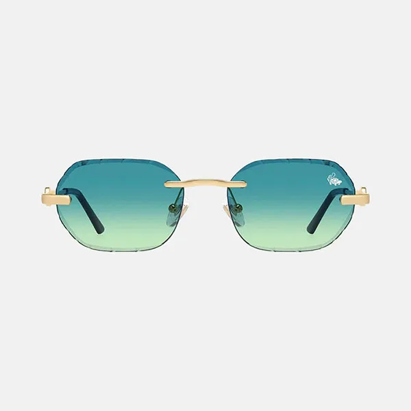 Kính Mát Unisex Belvoir&Co Diamond Cut Willow Sunset Gold Màu Xanh Vàng