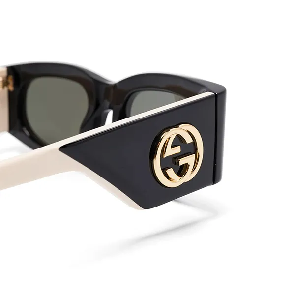 Kính Mát Gucci GG1664S Sunglasses Màu Đen Trắng