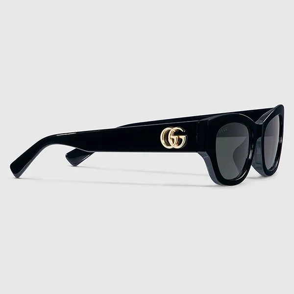 Kính Mát Gucci Low Nose Bridge Fit Sunglasses 840003 J0740 1012 Sunglasses Màu Đen