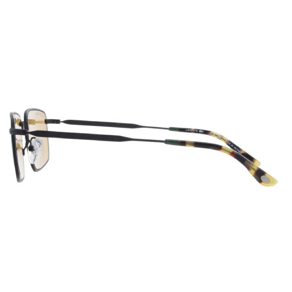 Kính Mát Nam Lacoste Amber Rectangular Men's Sunglasses L277S 002 55 Màu Vàng Đen