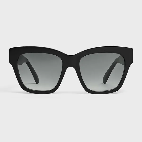 Kính Mát Nữ Celine Triomphe 09 Sunglasses In Acetate 4S253CPLB.38NO Màu Đen