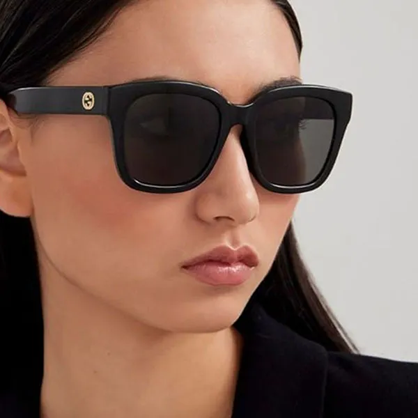 Kính Mát Nữ Gucci GG1338SK 001 Black Màu Đen Xám