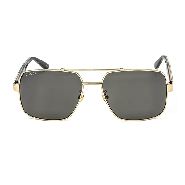 Kính Mát Unisex Gucci Sunglasses GG0529S 001 60 Màu Xám/Vàng