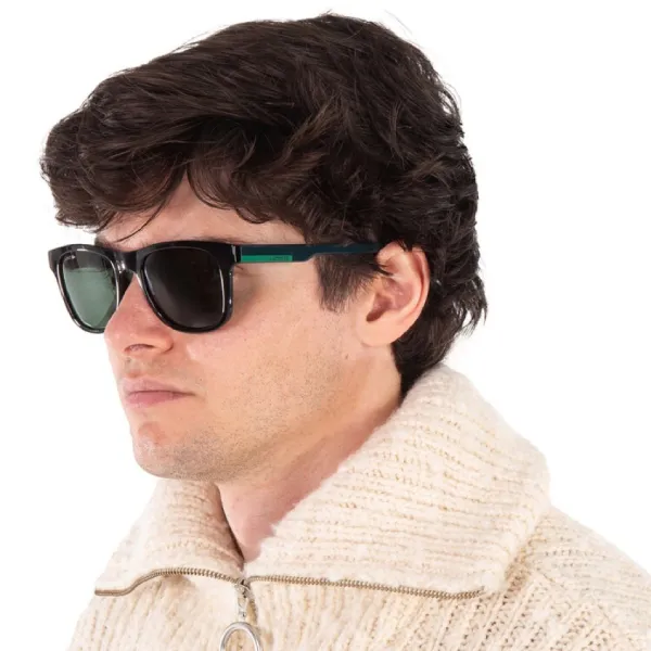 Kính Mát Unisex Lacoste Green Square Sunglasses L969S 001 54 Màu Xanh Đen