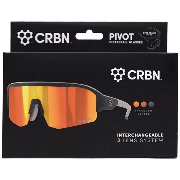 Kính Pickleball CRBN Pivot Pickleball Glasses Màu Đen - Cam