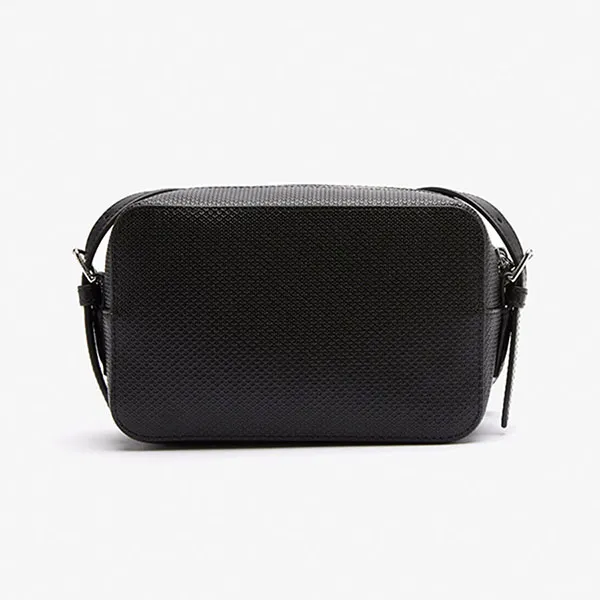 Lacoste Women's Chantaco Piqué Crossbody Bag, Leather Material NF3879KL-000 Màu Đen
