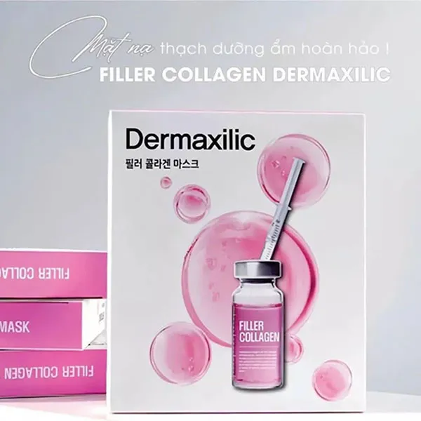 Mặt Nạ Thạch Cấp Ẩm, Mờ Nhăn Dermaxilic Filler Collagen Mask (5 Miếng)