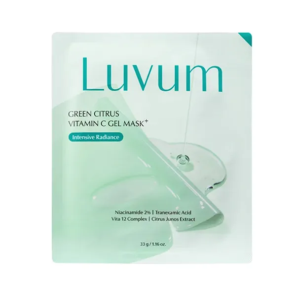 Mặt Nạ Thạch Dưỡng Sáng Da Luvum Green Citrus Vitamin C Gel Mask Plus (Hộp 5 Miếng)