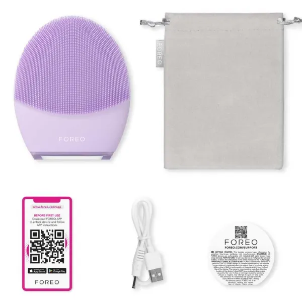 Máy Rửa Mặt Foreo Luna 4 Facial Cleansing Device Màu Tím Dành Cho Da Nhạy Cảm