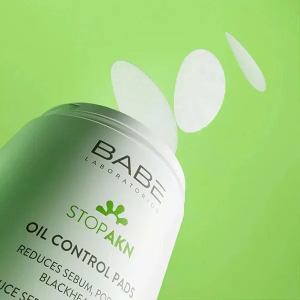 Miếng Pad Kiểm Soát Dầu Và Giảm Mụn Babe Laboratorios StopAkn Oil Control Pads (Hộp 60 Miếng)