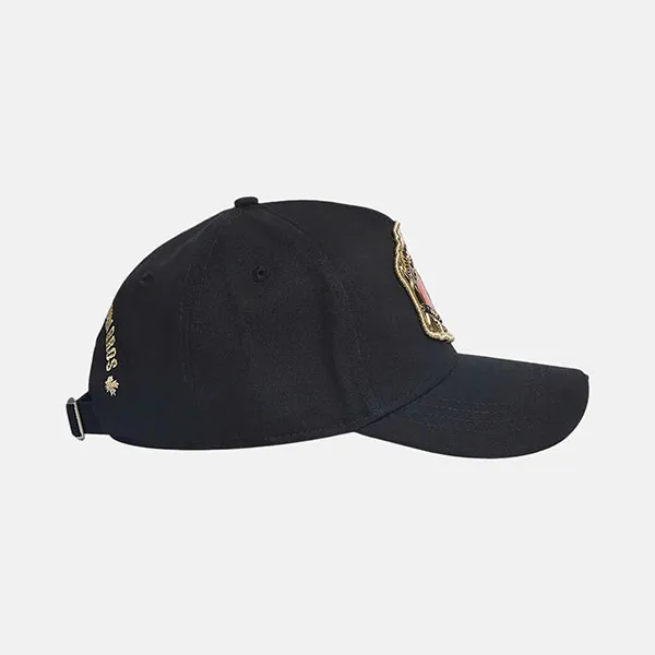 Mũ Dsquared2 Boxeur Shiny Patch Baseball Cap BCM0903 05C00001 2124 Màu Đen