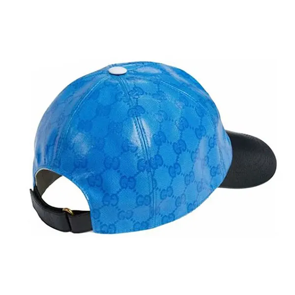 Mũ Gucci x Adidas GG Allover Logo Cap Blue/Black Màu Xanh/Đen Size XS