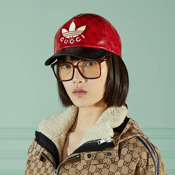 Mũ Gucci x Adidas GG Canvas Baseball Cap 724833-4HAUU-6477 Màu Đỏ Size S