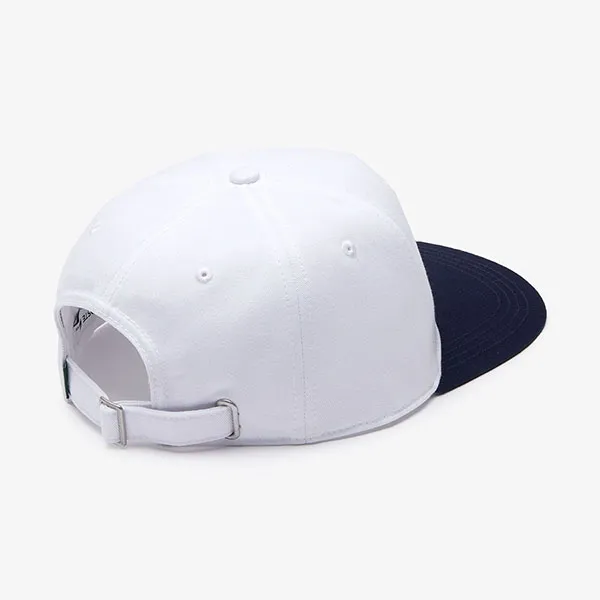 Mũ Lacoste Tennis Embroidery Cotton Cap RK2288 - 9AG Màu Trắng Xanh