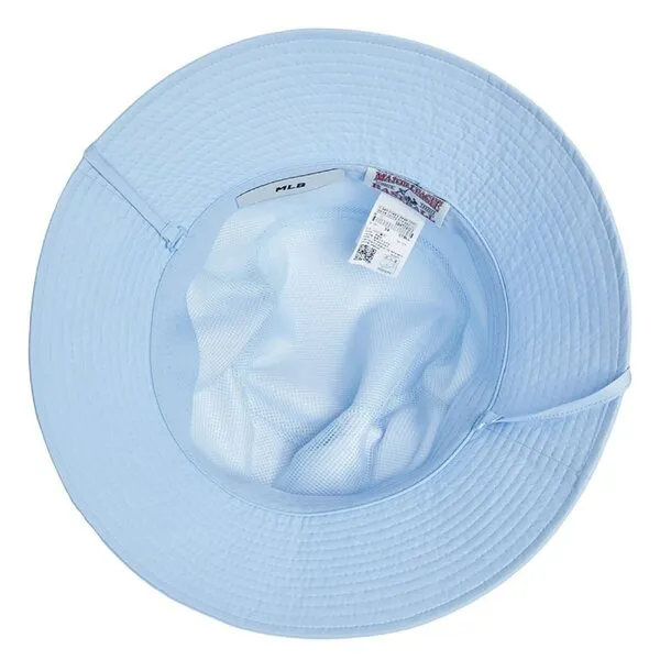 Mũ MLB Basic UV Protection Wide Bucket Hat LA Blue 3AHT28123-07BLL Màu Xanh Blue