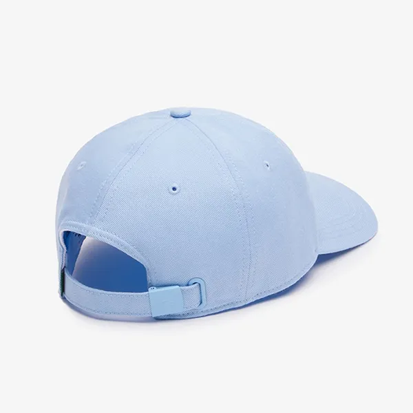 Mũ Unisex Lacoste Crocodile Adjustable Cotton Twill Cap RK9871 HBP Màu Xanh Nhạt