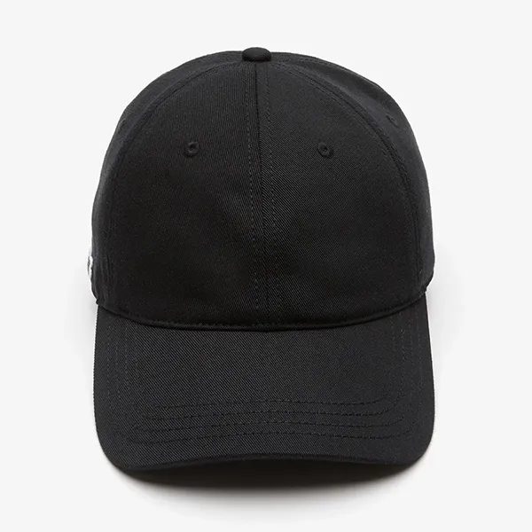 Mũ Unisex Lacoste Organic Cotton Twill Cap RK0440 031 Màu Đen