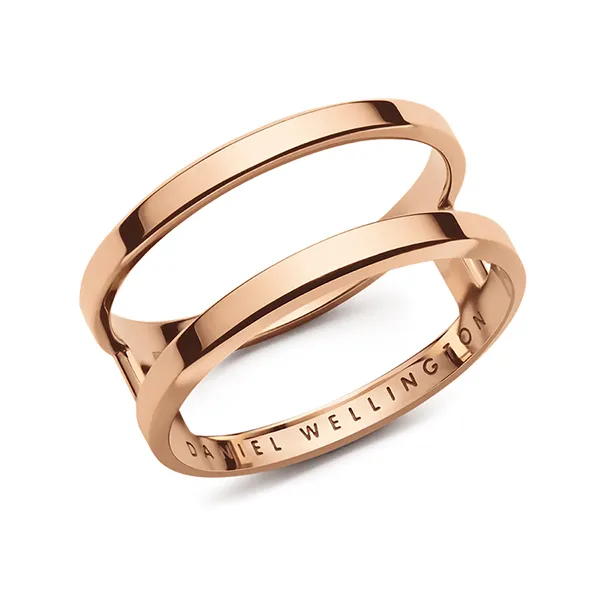 Nhẫn Daniel Wellington Elan Dual Ring DW00400114 Màu Vàng Hồng