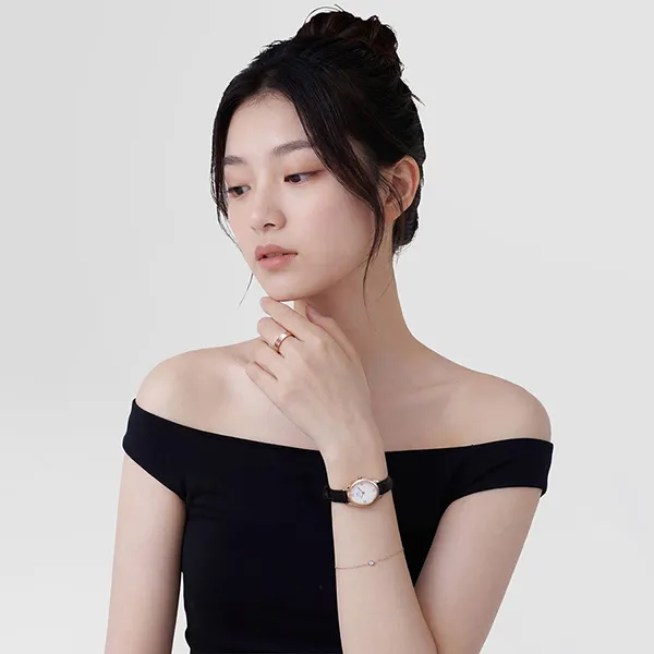 Nhẫn Daniel Wellington Line Ring Polished Rose Gold 4.5mm DW00401845 Màu Vàng Hồng