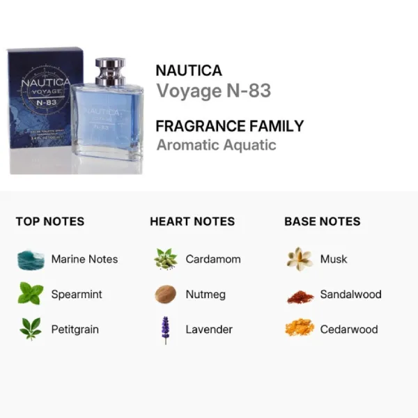 Nước Hoa Nam Nautica Voyage N-83 Eau De Toilette Spray 100ml