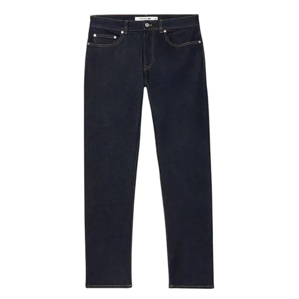Quần Dài Nam Lacoste Men's Slim Fit Denim Pants HH7221 ML4 Màu Xanh Đen Size 30