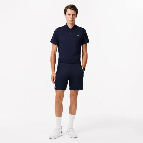 Quần Short Nam Lacoste Men's Regular Fit Stretch Tennis Shorts GH1089-51 5FS Màu Xanh Navy Size 2