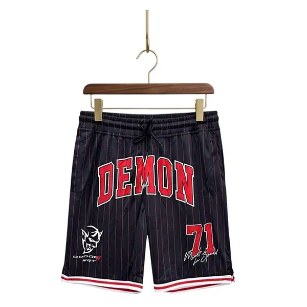 Quần Short Nam Reason Clothing x Dodge Demon RR5-058 Màu Đen Kẻ Size L