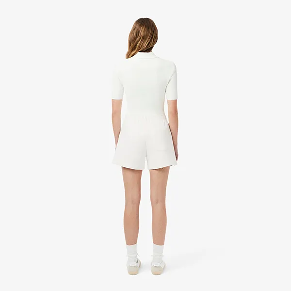 Quần Short Nữ Lacoste Women's Sporty GF9606 99 70V Màu Trắng Size 36